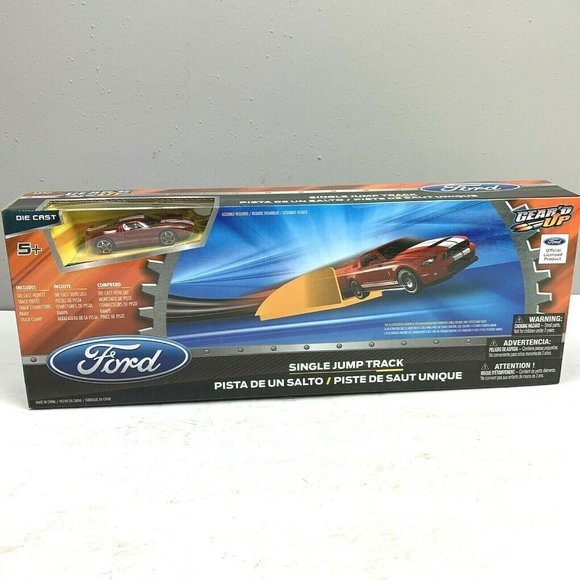 Ford Single Jump Track Die Cast Car GT Red Set 5 Feet Clamp Racetrack 29012 NIB - Picture 1 of 6